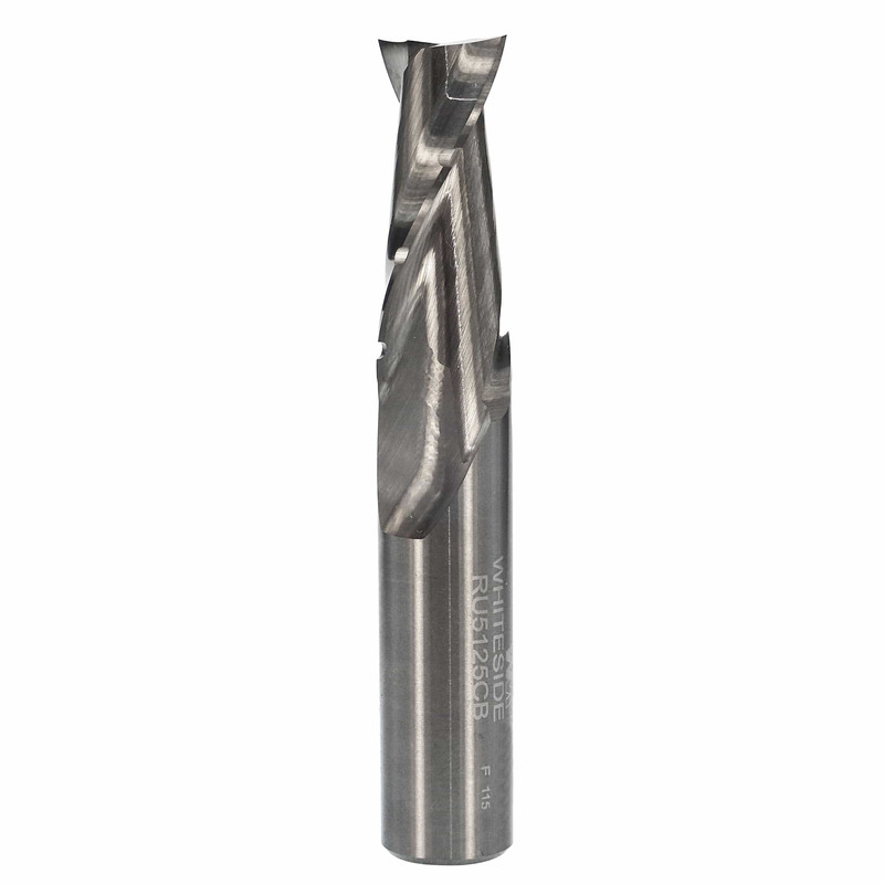 Chipbreaker Spiral Router Bit - 1/2" SH 1/2" D - Types:Upcut Spiral Bit - Cutting Length:1-1/4" - Overall Length:3"